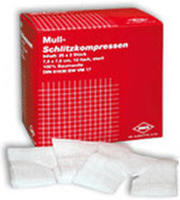 Schlitzkompressen Mull 10x10 cm steril 1 25X2 St