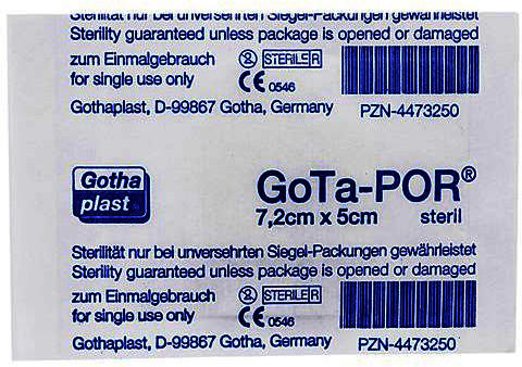 Gothaplast Gota-Por Wundpflaster 7,2 x 5 cm Steril