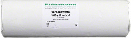 Fuhrmann Verbandwatte Rolle 40 cm Baumwolle (1000 g)