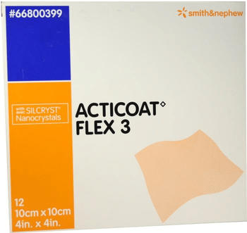Smith & Nephew Acticoat Flex3 10 x 10 cm Verband (12 Stk.)