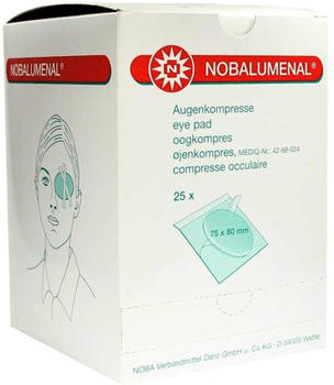 Noba Nobalumenal Augenkompr.75 x 80 mm Steril (25 Stk.)