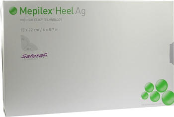 Mölnlycke Mepilex Heel Ag Verband 15 x 22 cm (5 Stk.)