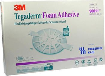 Fresenius Tegaderm Foam Adhesive Fk 10 x 11 cm Oval (10 Stk.)