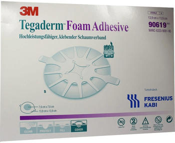 Fresenius Tegaderm Foam Adhesive Fk 13,9 cm Rund (5 Stk.)