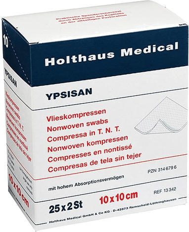 Holthaus Kompressen Ypsisan 10 x 10 cm Steril (25 x 2 Stk.)