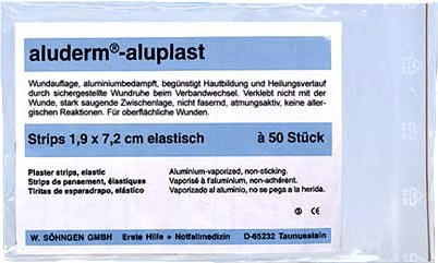 Söhngen Aluderm Aluplast Strips 1,9 x 7,2 cm (10 Stk.)