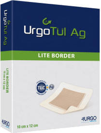 Urgo Urgotuel Ag Lite Border 6,5 x 10 cm Verband (10 Stk.)