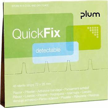 Plum Safety QuickFix Detectable Long Refill Fingerverbände (30 Stk.)