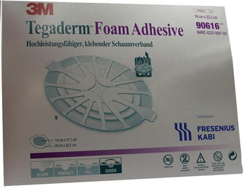 Fresenius Tegaderm Foam Adhesive FK 19 x 22,2 cm oval (5 Stk.)