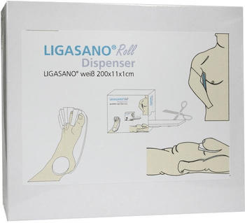 Ligamed Ligasano Roll weiß Verb.1x11x200 cm unsteril 1 St
