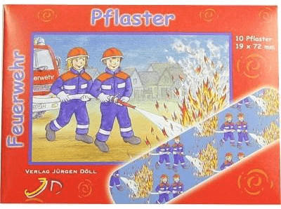 Axisis Kinderpflaster Feuerwehr Briefchen (10 Stk.)