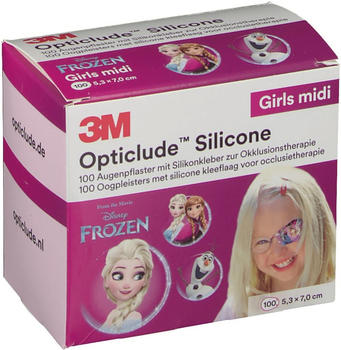 3M Medica Opticlude Silicone Disney Girls midi 5,3 x 7 cm (100 Stk.)