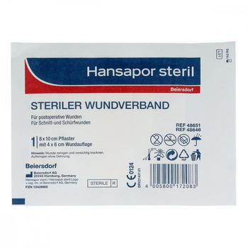 Beiersdorf Hansapor steril Wundfverband 8 x 10 cm (1 Stk.)