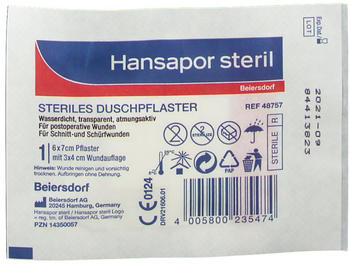 Beiersdorf Hansapor steril Duschpflaster 6 x 7 cm (1 Stk.)