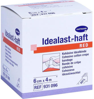 Hartmann Idealast-haft Color Binde 6 cm x 4 m rot