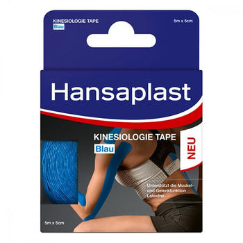 Hansaplast Sport Kinesiologie Tape 50mm x 5m blau