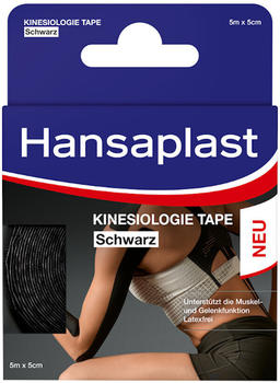 Hansaplast Sport Kinesiologie Tape 50mm x 5m schwarz