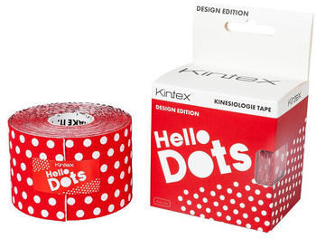 Kintex Kinesiologie Tape Design Edition Hello Dots rot 5cm x 5m