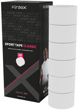 Kintex Sport Tape 3,8cm x 10m weiß unelastisch Rollen (6 Stk.)