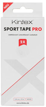 Kintex Sport Tape Pro 3,8cm x 10m unelastisch weiß Rollen (2 Stk.)