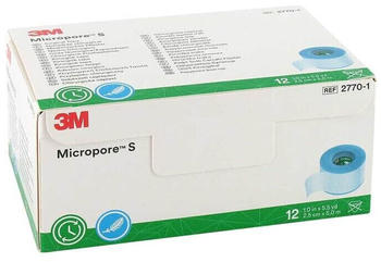 3M Medica Micropore S Medizinisches Pflaster 2.5cm x 5m (12 Stk.)