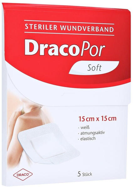 Dr. Ausbüttel DracoPor Soft weiß Wundverband 15x15 cm steril