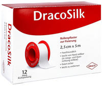 Dracosilk Rollenpflaster 2,5 cmx5 m o.Sc 12 St