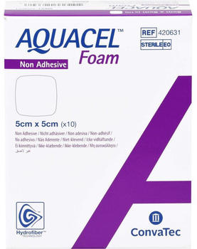 Eurim-Pharm Aquacel Foam Nicht adhäsiv 5x5 cm Verban (10 Stk.)