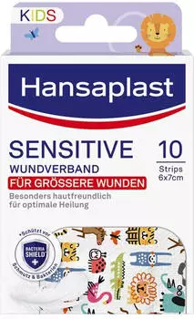 Hansaplast Kids Pflasterstrips sensitive 6x7 cm (10 Stk.)