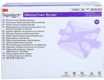ToRa TEGADERM Silicone Foam Border 7,5x7,5cm 90640 (10 Stk.)