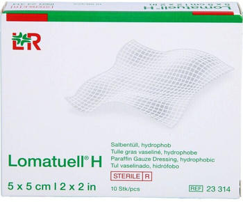 Docpharm LOMATUELL H Salbentüll 5x5 cm steril (10 Stk.)