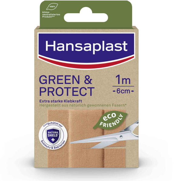 Beiersdorf Hansaplast GREEN & PROTECT Pflaster 6 cm x 1 m