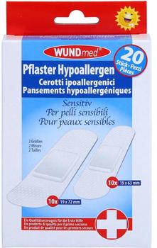 Axisis Wundmed Hypoallergen Sensitiv transparent (20 Stk.)