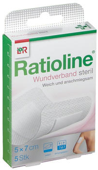 Lohmann & Rauscher Ratioline Wundverband 7 x 5 cm steril (5 Stk.)