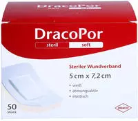 Dracopor Wundverband 5x7,2 cm steril 50 St