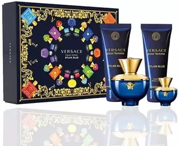 Versace Dylan Blue Pour Femme Set (EdP 100ml + EdP 5ml + BL 100ml + SG 100ml)