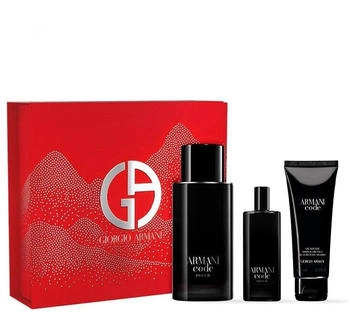 Giorgio Armani Code Le Parfum Set (Parfum 75ml + Miniature 15ml + SG 75ml)