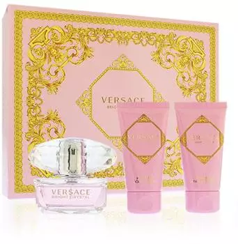 Versace Coffret Bright Crystal Eau de Toilette (EdT 50ml + BL 50ml + SG 50ml)
