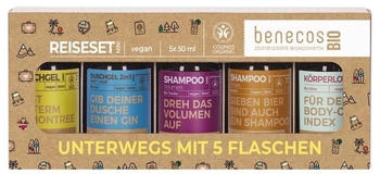 benecos Mini-Reiseset Unterwegs mit 5 Flaschen