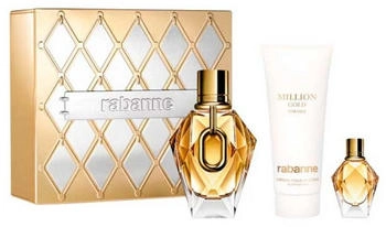 Paco Rabanne Million Gold For Her (EdP 90 ml + EdP 5 ml + BL 100 ml)