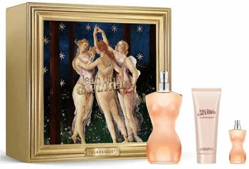Jean Paul Gaultier JPG Classique 100ml EDT 75ml Body Lotion & 6ml Travel Spray Gift Set
