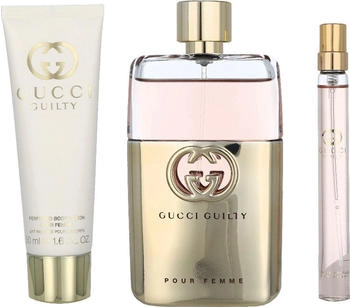 Gucci Guilty Pour Femme Gift Set 90ml EDP Spray + 10ml EDP Spray + 50ml Body Lotion
