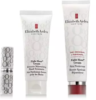 Elizabeth Arden Eight Hour Cream Gift Set 50ml Cream + 75ml Hand Treatment + 3.7g Protecting Lip Stick SPF15