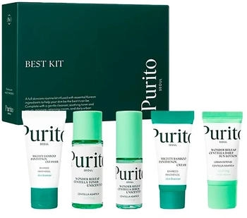 Purito Seoul Best Kit Reisegröße Set für Hydratation Beruhigung & UV-Schutz 105 ml