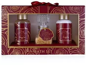 Accentra Badeset Body Luxury in Geschenkbox Duft: Winter Rose & Amber