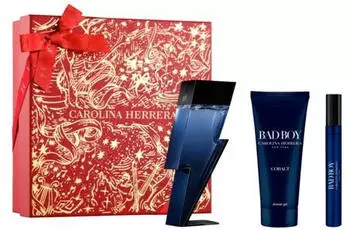 Carolina Herrera Bad Boy Cobalt Electrique Set (EdP 100ml + SG 100ml + 10ml)