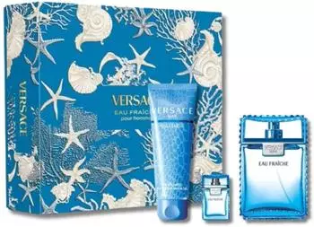 Versace Man Eau Fraiche Set (EdT 100ml + 5ml + SG 150ml)
