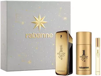 Paco Rabanne 1 Million Eau de Toilette 100ml + Deodorant 150ml + Eau de Toilette 10ml
