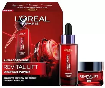 L'Oréal Dreifach-Power Anti-Aging Set (Serum 30ml + Tagescreme 50ml)