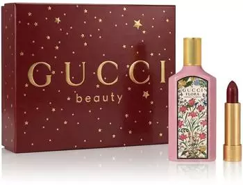 Gucci Flora Gorgeous Gardenia Set (EdP 50ml + LS 509 Rouge De Beauté Brillant 1,8g)